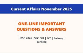 One-liner Current Affairs Q&A – November 2025