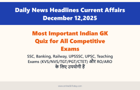 Daily News Headlines Current Affairs December 12,2025 2 Daily News Headlines Current Affairs December 12,2025