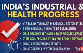 Current Affairs 12th March 2026: Chemical self-sufficiency, leprosy eradication and public health